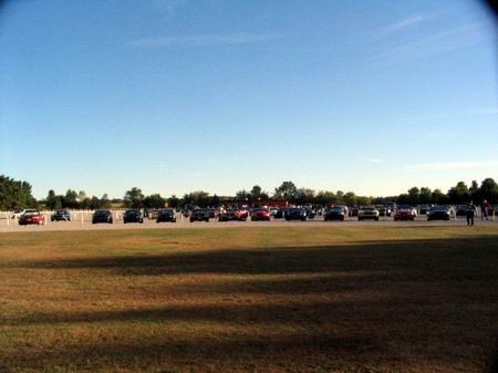Capri Drive-In Theatre - Line Of Mustangs At Screen 1 (newer photo)